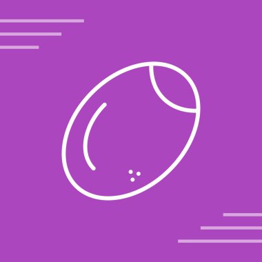 Dünya çizgisi simgesi beyaz arkaplanda izole edilmiş yeşil gezegen. Beyaz daire rastgele noktalar. vektör illüstrasyonu