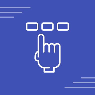 el simgesi vektör illüstrasyonu