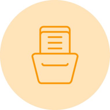 Bir kova simgesinin vektör illüstrasyonu