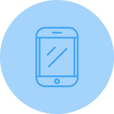 akıllı telefon simgesi web basit illüstrasyon