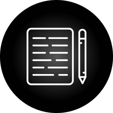 belge simgesi vektör illüstrasyonu