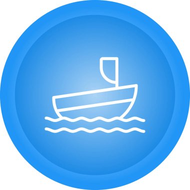 tekne ikonu vektör illüstrasyonu