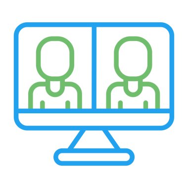 Modern dizüstü bilgisayar simgesinin vektör illüstrasyonu