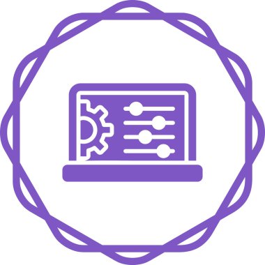 seo modern simgesinin vektör illüstrasyonu