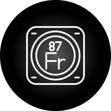 Kimyasal metal işareti ağ basit illüstrasyon