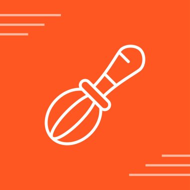 Tek izole kahve ikonunun vektör çizimi