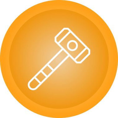 Çekiç ikonu vektör illüstrasyonu