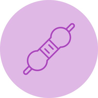 Benzersiz klima vektör çizgisi simgesi