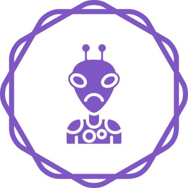 robot. Web simgesi basit illüstrasyon