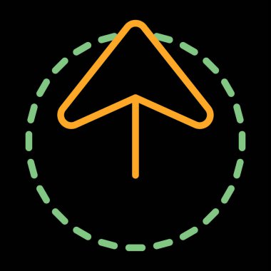 ok simgesi vektör illüstrasyonu