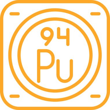 Plütonyum kimyasal element simgesi, basit satır biçimi