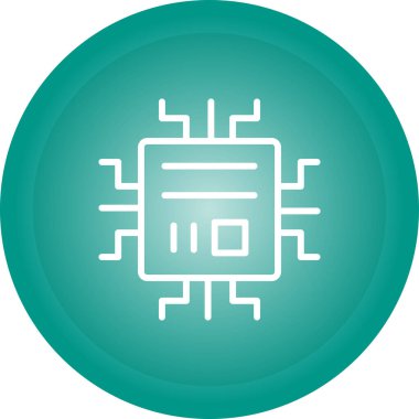 devre kartı simgesi, vektör illüstrasyonu