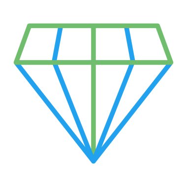 Elmas ağ simgesi. Basit resimleme