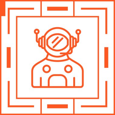 robot ikon vektör illüstrasyonu