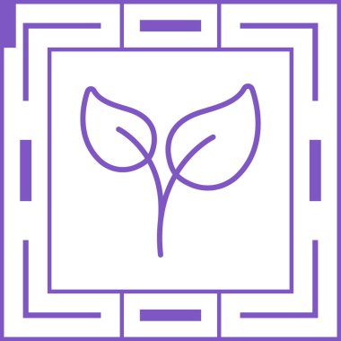 Bir bitkinin vektör illüstrasyonu