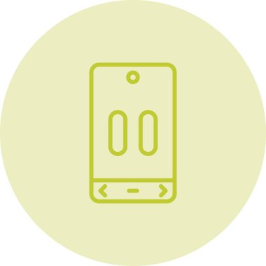 Eşsiz elektronik telefon vektör simgesi