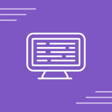 Bilgisayar web simge vektör çizim