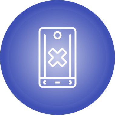 akıllı telefon simgesi vektör illüstrasyonu