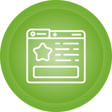 Güzel Star vektör satırı simgesi