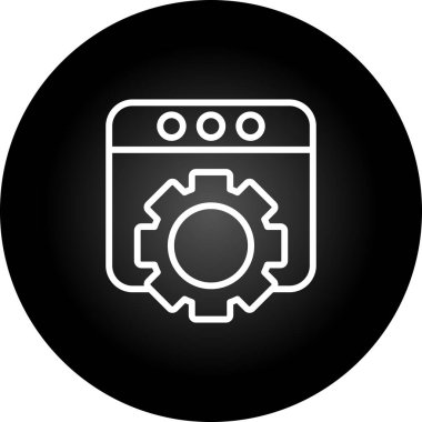 Windows web simgesi vektör çizimi