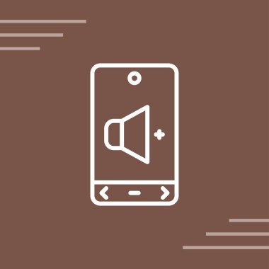 akıllı telefon simgesi vektör illüstrasyonu