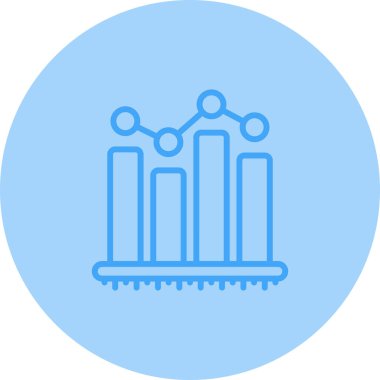 çubuk çizelgesi vektör illüstrasyonu