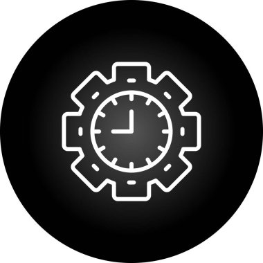 Saat vektör simgesi. Siyah illüstrasyon izole grafik ve web tasarımı için beyaz arka plan üzerinde.