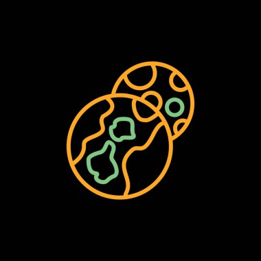 güzel Paskalya yumurtası vektör çizgisi simgesi