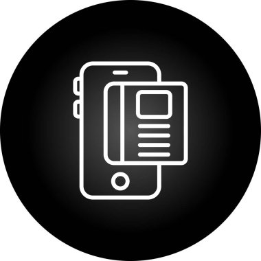 Vektör Mobil simge illüstrasyonu