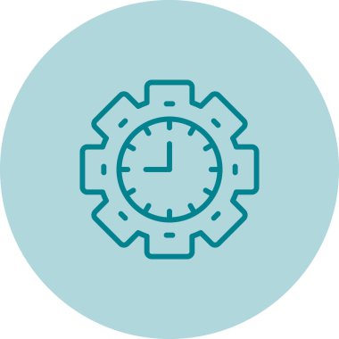 Teçhizat Web simgesi basit illüstrasyon