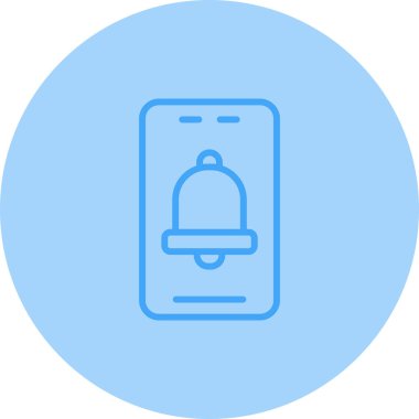 Zil. Web simgesi basit illüstrasyon