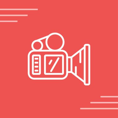 video simgesi vektör illüstrasyonu