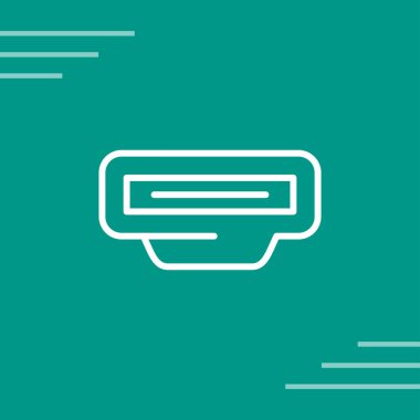 Mavi çizgi sohbet baloncukları simgesi yeşil arkaplanda izole edildi. Konuşma baloncukları. İletişim diyaloğu, sohbet sohbet sembolü. vektör illüstrasyonu