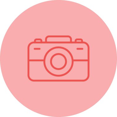 Kamera. Web simgesi basit illüstrasyon