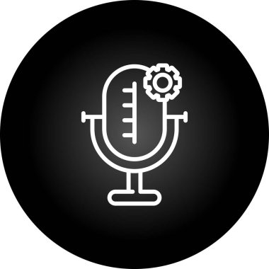 microphone icon web simple illustration