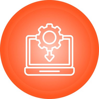 Simge, vektör illüstrasyonu ayarlanıyor