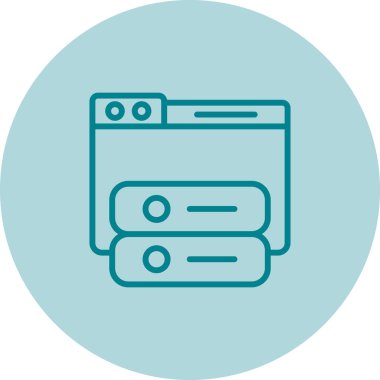 Windows web simgesi vektör çizimi