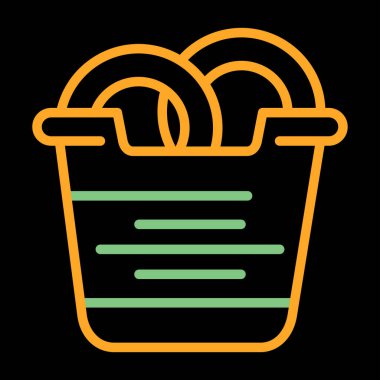 Sepet. Web simgesi basit illüstrasyon