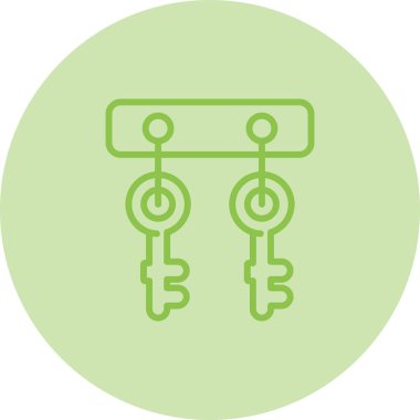 Anahtar. Web simgesi basit illüstrasyon