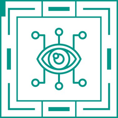 Göz simgesi vektör illüstrasyonu