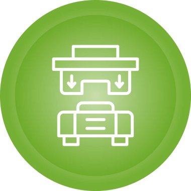 güzel evrak çantası satır vektör simgesi