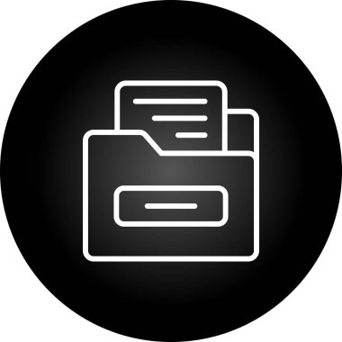 dosya dizinleri simgesi, vektör illüstrasyonu 