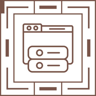 Windows web simgesi vektör çizimi