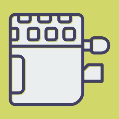 Modern b 'nin vektör illüstrasyonu eksik simgesi