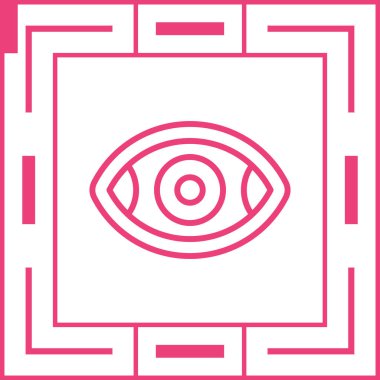 Göz simgesinin vektör illüstrasyonu