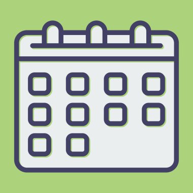 Takvim web simge vektör çizim