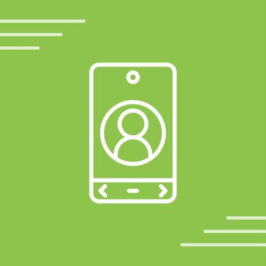 akıllı telefon düz simgesi uzun gölge, satır simgesi