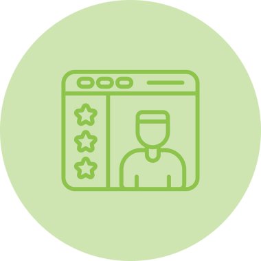 Müşteri kartı ikonu vektör illüstrasyonu