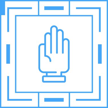 El hareketi simgesi, vektör illüstrasyonu