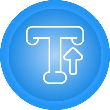 Typography web simgesi vektör illüstrasyonu